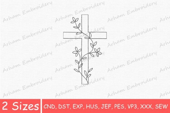 Botanical Christian Cross: Sweatshirt Design Review