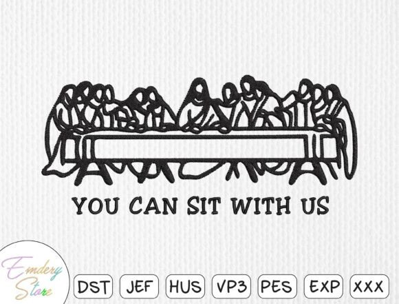 Christian Embroidery Design: A Welcoming Message