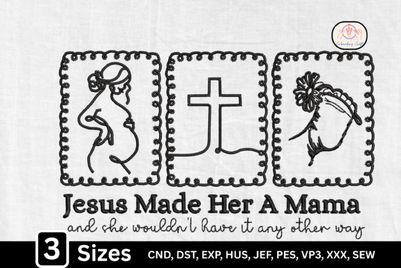 Christian Motherhood Mom: A Faithful Embroidery Design