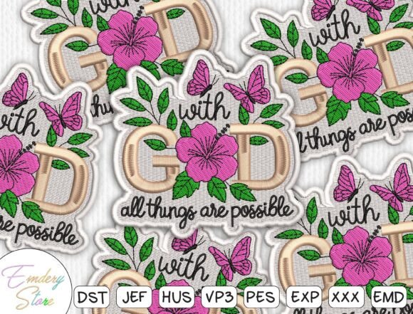 Floral Christian Quote Embroidery Review
