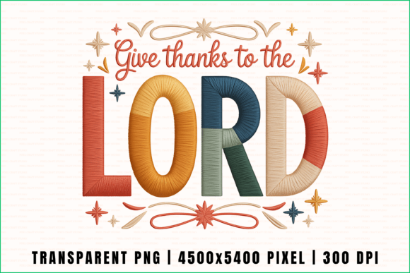 Give Thanks Christian Embroidery PNG: A Designer Review