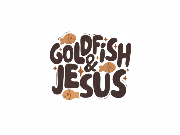 Goldfish and Jesus: A Unique Embroidery Design