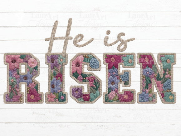 He Is Risen Faux Embroidery: Sweatshirt Review