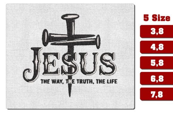 Jesus Cross Nails Embroidery Design PES Review