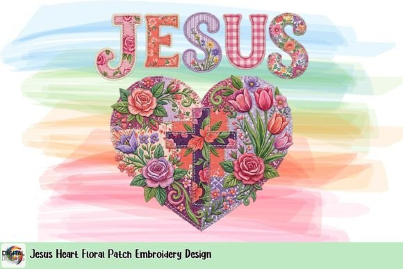 Jesus Heart Floral Patch Design Review