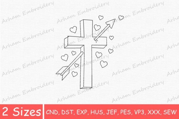Religious Cross Arrow and Hearts: A Design Review